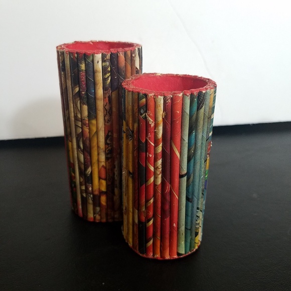 Vintage Handmade Pencil Holder - Picture 2 of 2